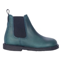 Angulus Chelsea-Stiefel mit Logoband und Reißverschluss – Deep Teal